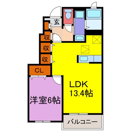 ラ・セレサAの物件間取画像